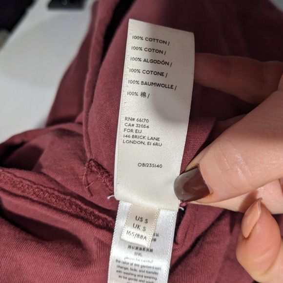 Free People (We The Free) | Don't You Want Me Tee in Wine - Picture 12 of 13